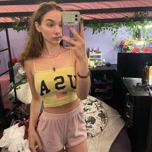 USA crop top